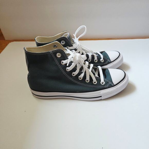 Converse Chuck Taylor Green Olive All Star Hi Top Size 9 - Picture 4 of 8